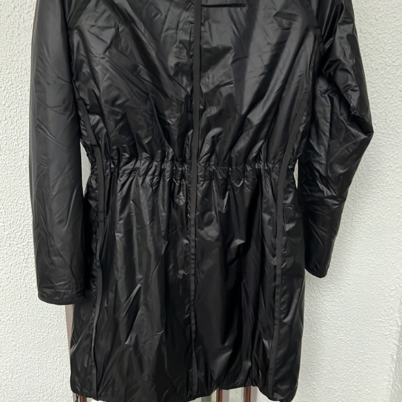 Athleta Size Small Summit Black Insulated Longline Parka Rain Jacket Lightweight - Picture 11 of 14